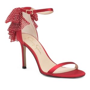 Jessica Simpson Red Stiletto Heels Sandals NWT